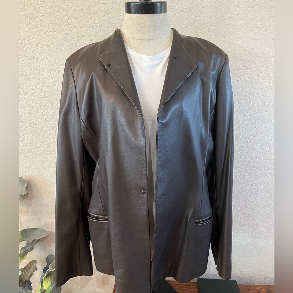 Donna Karan leather jacket
